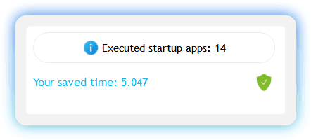 See how much time you saved without run of startup programs
